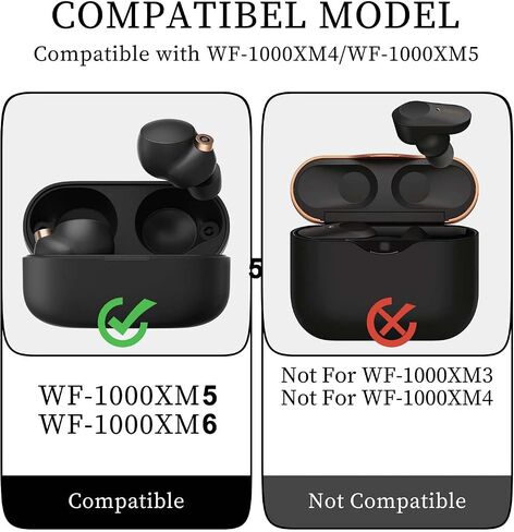 Aiivioll Memory Foam Eartips for WF-1000XM6/5/4, 6 Pairs, Black in Kuwait