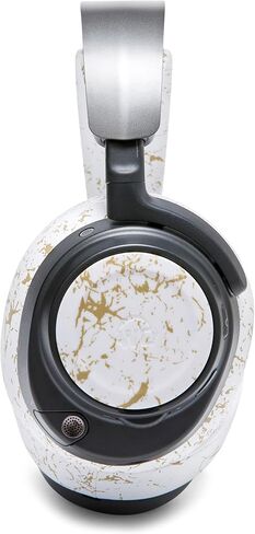 WC Arctis Nova Accessory Bundle Pack - Silicone Headband and Side Speaker Plate Upgrade for Arctis Nova Headsets by Wicked Cushions | Gold Marble in Kuwait