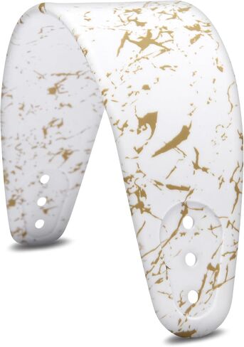 WC Arctis Nova Accessory Bundle Pack - Silicone Headband and Side Speaker Plate Upgrade for Arctis Nova Headsets by Wicked Cushions | Gold Marble in Kuwait