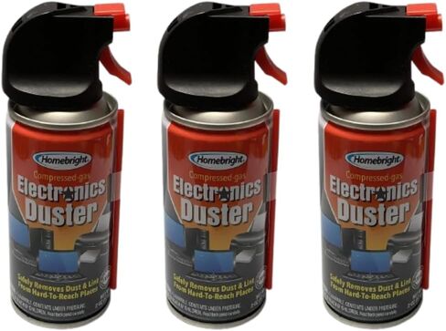 Compressed Air Duster 3-Pack – Electronics Cleaner Spray, Powerful Air Blower for Keyboard, PC, Laptop, Camera, Office Equipment – Dust Remover, No Residue, Easy-to-Use Cleaning Spray in Kuwait