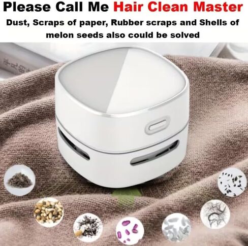 1Pc Handheld Wireless Desktop Vacuum Cleaner, Portable Smart Robotic Duster for Home Office and Study, 1.0KPa Suction, 2XAA Battery Power(Not Included), 60dB Noise, 3.38oz Dust Cup, Plastic Body in Kuwait