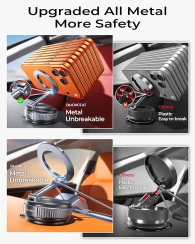 DIMONCOAT【Upgraded Vacuum Magnetic Phone Holders for Your Car for Magsafe in Kuwait