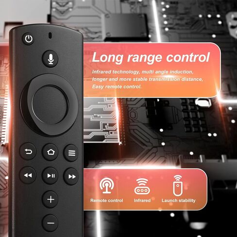 Replacement Remote for All Fire Series, Compatible for FireStick (2 Gen/HD/4K/4K Max/Lite), TV Cube (1st/2nd), Fire Smart TV 3rd Gen,not for Insignia-TCL-Pioneer Smart TVs in Kuwait