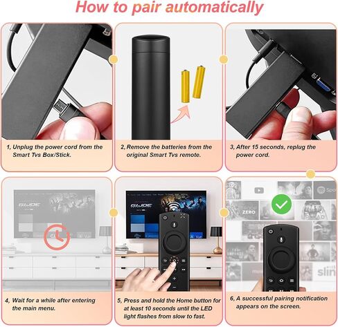 Replacement Remote for All Fire Series, Compatible for FireStick (2 Gen/HD/4K/4K Max/Lite), TV Cube (1st/2nd), Fire Smart TV 3rd Gen,not for Insignia-TCL-Pioneer Smart TVs in Kuwait