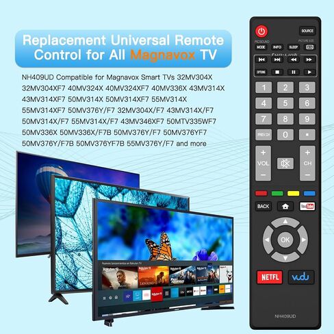 NH409UD Replacement for Magnavox TV Remote Control -No Programming Required in Kuwait