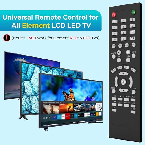 Replacement Universal Element TV Remote - No Programming Required in Kuwait
