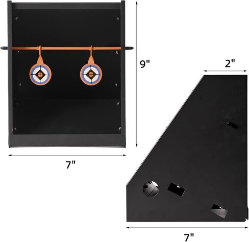 BB Trap Target with 10pcs Paper and 2 Spinner Targets in Kuwait
