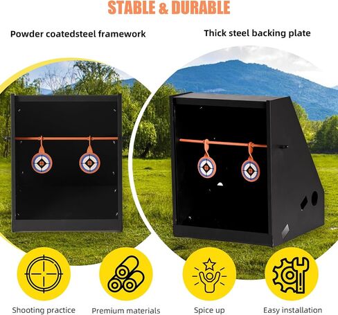 BB Trap Target with 10pcs Paper and 2 Spinner Targets in Kuwait