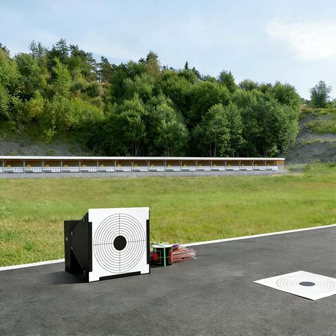 Gun Trap Target with 100pcs Paper, Bullet Catcher Shooting Target Wall-Mounted for Airgun, Airsoft, BB Gun in Kuwait