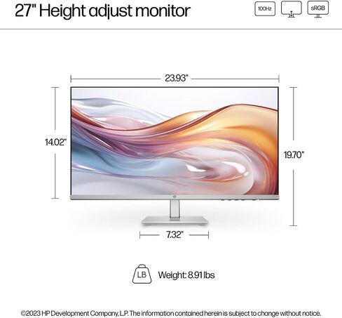 HP Series 5 27" FHD IPS Monitor with 300 nits Brightness in Kuwait