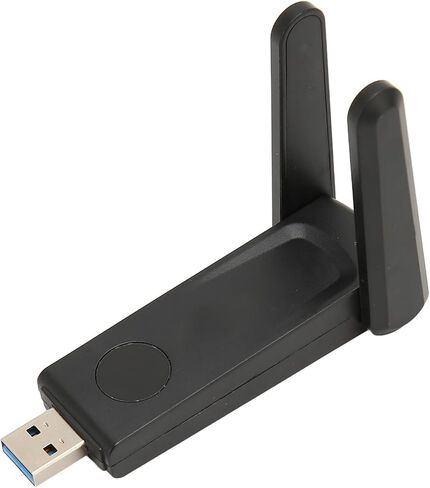 600Mbps Wireless Network Card, Dual Band 2.4G 5G WiFi Adapter USB 3.0 with External Antenna for WindowsXP 7 8 10 Desktop PC in Kuwait