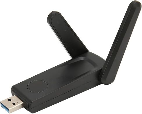 600Mbps Wireless Network Card, Dual Band 2.4G 5G WiFi Adapter USB 3.0 with External Antenna for WindowsXP 7 8 10 Desktop PC in Kuwait