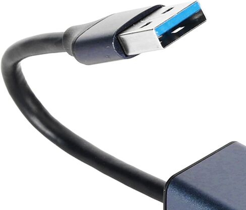 USB to Ethernet Adapter with 4 Ports, USB 3.0 Hub for Laptop Desktop Tablet, 100Mbps RJ45 Network Adapter, 5Gbps Data Transfer, Aluminum Alloy Enclosure in Kuwait