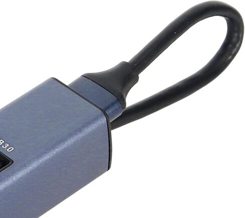 USB to Ethernet Adapter with 4 Ports, USB 3.0 Hub for Laptop Desktop Tablet, 100Mbps RJ45 Network Adapter, 5Gbps Data Transfer, Aluminum Alloy Enclosure in Kuwait