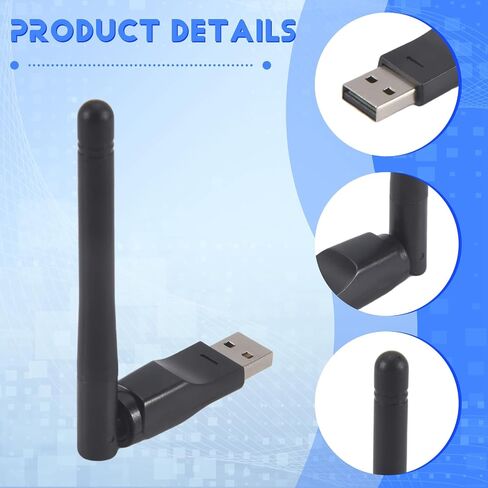 RT5370 Wireless Card Portable 2.4G 150Mbps USB WiFi Adapter WiFi Antenna USB WiFi Receiver for PC and TV Box Easy Install Easy to Use in Kuwait