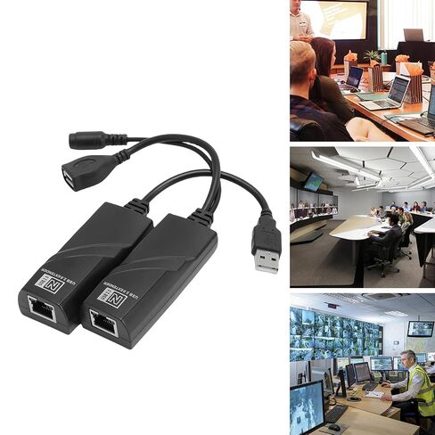 ASHATA 100m USB Extender, Stable Signal USB to Ethernet Adapter Over CAT5 CAT5E CAT6 Network Cable for PC Printer Scanner Keyboard Mouse Camera (1) in Kuwait