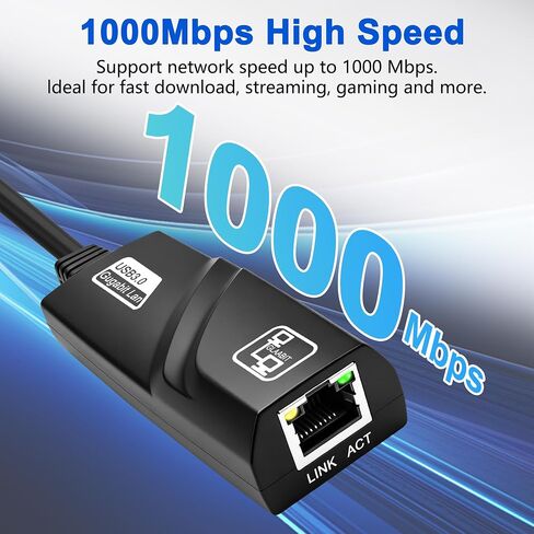 MEIRIYFA USB 3.0 Type-C to RJ45 Gigabit Ethernet LAN Network Adapter in Kuwait