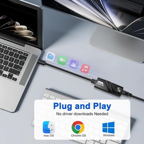MEIRIYFA USB 3.0 Type-C to RJ45 Gigabit Ethernet LAN Network Adapter in Kuwait