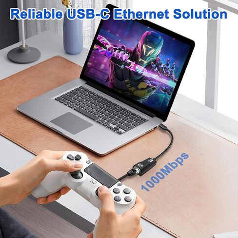 MEIRIYFA USB 3.0 Type-C to RJ45 Gigabit Ethernet LAN Network Adapter in Kuwait