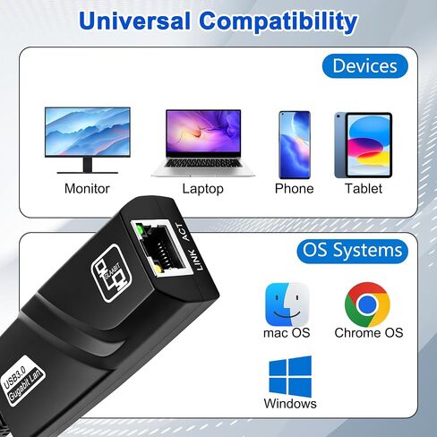 MEIRIYFA USB 3.0 Type-C to RJ45 Gigabit Ethernet LAN Network Adapter in Kuwait