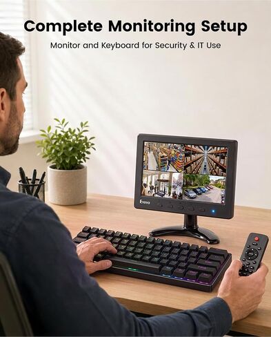 Eyoyo 7-inch HD Mini Monitor & Wired Compact 60% Mechanical Keyboard Combo in Kuwait