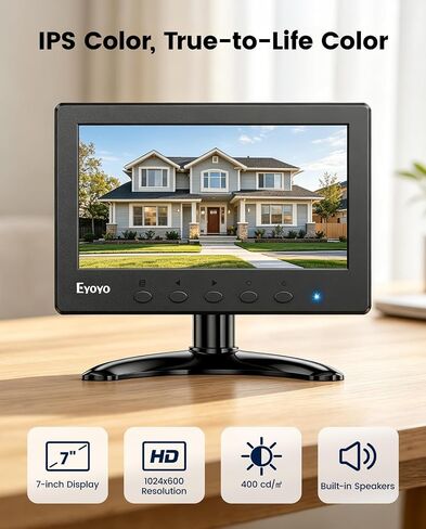 Eyoyo 7-inch HD Mini Monitor & Wired Compact 60% Mechanical Keyboard Combo in Kuwait