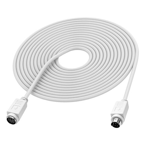 MEIRIYFA PS/2 Mouse and Keyboard Extension Cable (White, 5M) in Kuwait