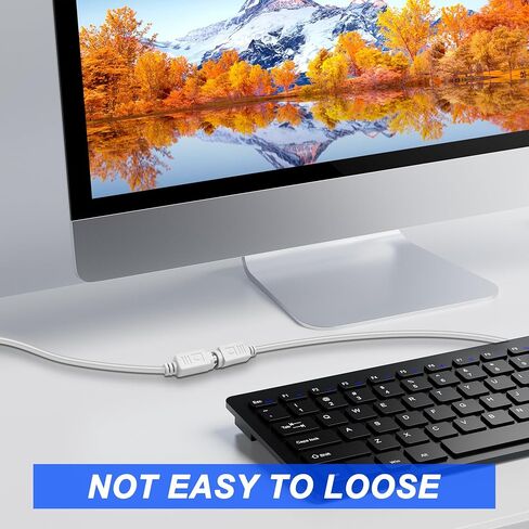 MEIRIYFA PS/2 Mouse and Keyboard Extension Cable (White, 5M) in Kuwait