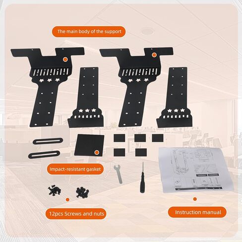 Under Desk PC Mount, Adjustable Computer Tower Mount for 7.9"-13.4" Wide Cases, Heavy Duty CPU Holder Supports up to 77 lbs, Under Desk Computer Case Bracket for Gaming PC, Office, Home and Laboratory in Kuwait