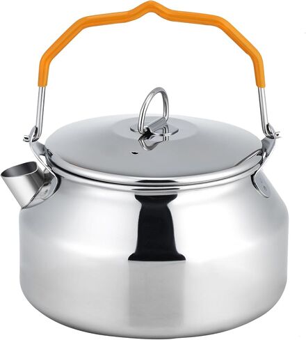 304 Stainless Steel 1.4L Camping Kettle Pot for Coffee & Tea in Kuwait