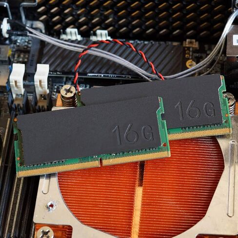 Laptop Memory Heatsink Plate Plated Pure Copper Gaming Notebook Cooling Vest Radiator Memory Radiator Laptop CPU Cooling Fan Heatsink Radiator Holder Base Bracket Case Rack Sucker CPU in Kuwait