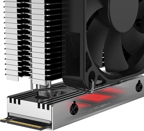 hejhncii CPU Radiator for 2280 for M.2 SSD Air Cooler Radiators CNC Heat Pipe for W Silicone Thermal Pads Heatsink CPU Cooler in Kuwait