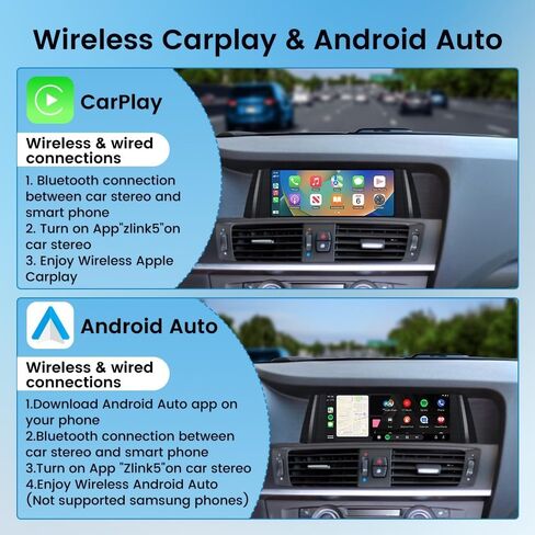 for BMW X3/X4 2011-2012 CIC 8.8" Car CarPlay Android Auto Navigation Stereo GPS Radio Display IPS Touchscreen Headunit Tablet Media Player in Kuwait