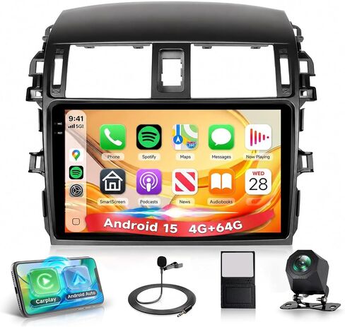 8 Core 6G+128G Rimoody Android 15 Car Stereo for Toyota Corolla 2009-2013 in Kuwait