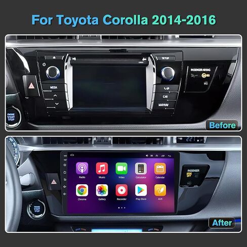 10.1 Inch Car Radio Stereo for Toyota Corolla 2014 2015 2016 in Kuwait