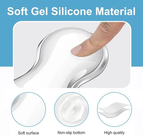 Gel Keyboard Wrist Rest Set - Ergonomic Computer Desk Pad for Typing Pain Relief, Cute Silicone Cushion for Support Hand & Arm, Comfortable Wrist Rest for Gaming Laptop Office & Home Accessories in Kuwait