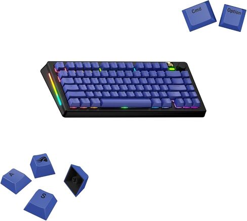 GLORIOUS Gaming - GPBT Basics (PBT Keycaps), Classic Black, No Fade Dye-Sublimated, for Custom Mechanical Keyboards, Fits 100%, 75% 65% 60%, Fits ANSI & ISO, Supports Windows & macOS - English (US) in Kuwait