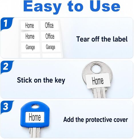 20 Pcs Key Markers Tags, Key Identifier Silicone with Labels in Kuwait