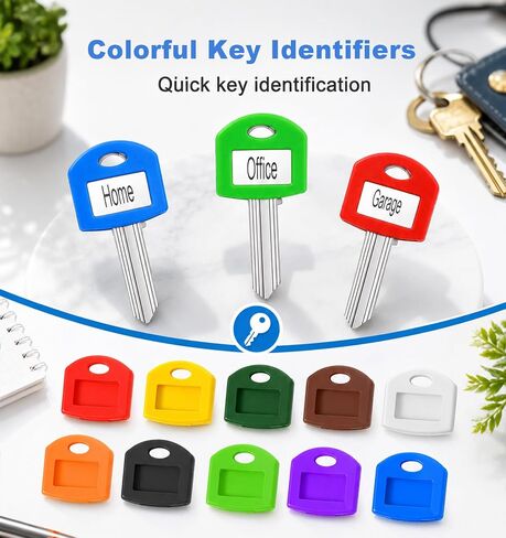 20 Pcs Key Markers Tags, Key Identifier Silicone with Labels in Kuwait