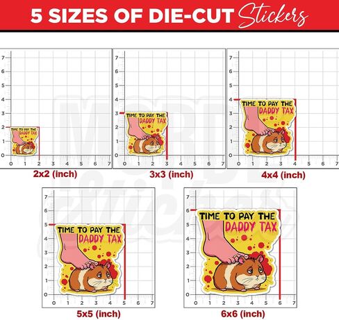 (3Pcs-2") Time to Pay Daddy Tax Sticker Inspired Bookish Reader Lover Die-Cut Waterproof Vinyl Sticker for Laptop Water Bottle Phone Tumbler Decal Stuff Gifts 2 Inches in Kuwait