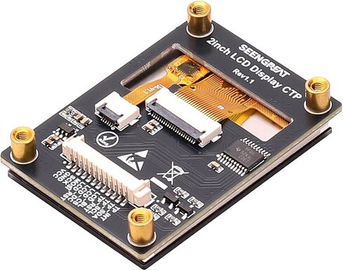 2inch IPS Capacitive Touch LCD Module, 240x320 ST7789P3 SPI Display with CST816D I2C Touch, TF Card Slot, 3.3V/5V for Raspberry Pi Pico Arduino ESP32 in Kuwait