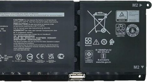 V6W33 Laptop Battery 54Wh 3420mAh 15V TN70C G91J0 0WV3K8 in Kuwait