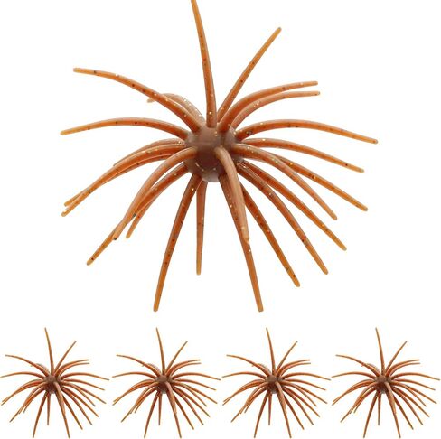 4pcs Sea Urchin Baits for Bass Fishing, 11cm/4.3in Creature Bait Soft Lure in Kuwait