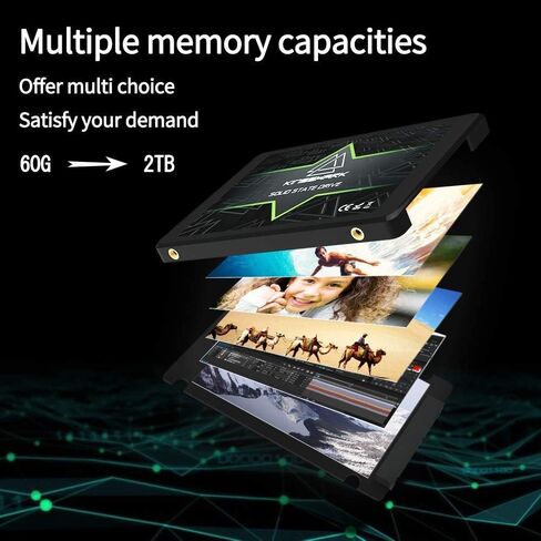 Kingshark SSD 2.5 SATA III 64GB High Performance Internal Solid State Drive for Desktop Laptop 5 Unit Package Pack [64GB(5 Packs),2.5-SATA3] in Kuwait