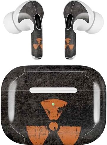 Skinit Decal Audio Skin Compatible with AirPods Pro 2nd Gen - Radioactivity Black Design in Kuwait