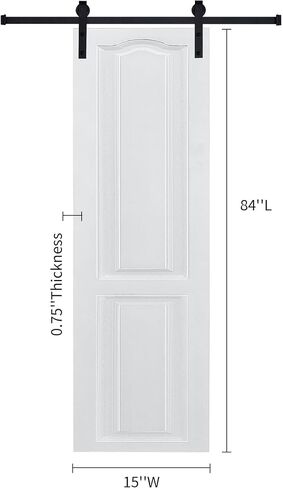 3/4" Thick MDF Barn Sliding Door with Hardware Kit in Kuwait