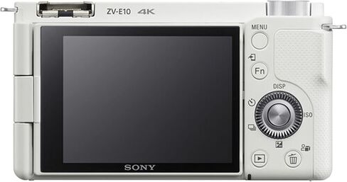 Sony ZV-E10 (White) Mirrorless Camera with 16-50mm Lens + 64GB Memory + Case+ Steady Grip Pod + Filters + 2X Batteries + More (30pc Bundle) in Kuwait