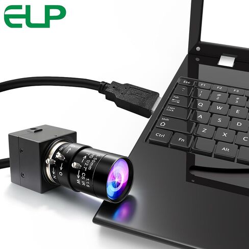 ELP 16MP Wide Angle USB Camera 5-50mm 10X Zoom Webcam for Raspberry Pi 4K Web Camera for Computer Mini UVC USB2.0 PC Variable Focus Web Cam IMX298 Industrial Lightburn Cameras for Laptop,Jetson Nano in Kuwait