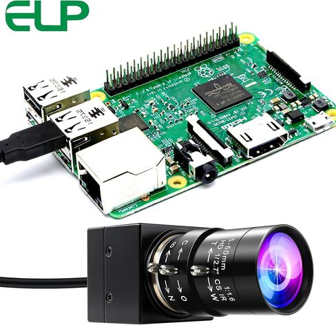 ELP 16MP Wide Angle USB Camera 5-50mm 10X Zoom Webcam for Raspberry Pi 4K Web Camera for Computer Mini UVC USB2.0 PC Variable Focus Web Cam IMX298 Industrial Lightburn Cameras for Laptop,Jetson Nano in Kuwait