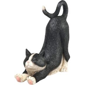 WHAT ON EARTH Cat Cell Phone Stand for Desk Cute Phone Holder for Desk Cat Desk Accessories for iPhone or Android, Black Cat in Kuwait